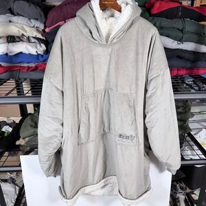The Comfy Original Blanket Sweatshirt Oversized Sherpa Lined Hooded Gray‎